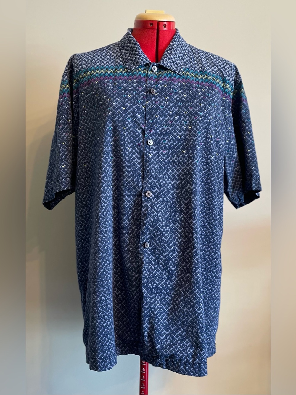Tommy Bahama - silk/cotton blend button up shirt Size XL